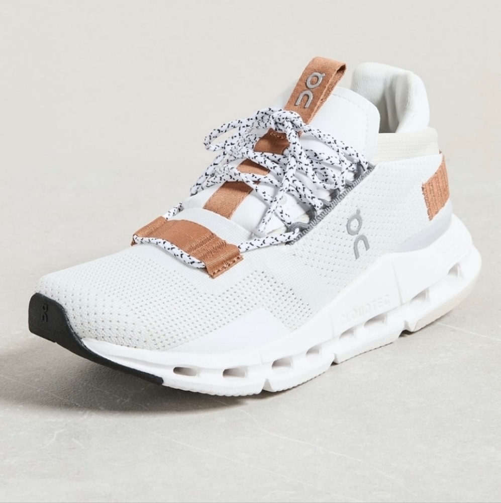 ON Running Couldnova Women Shoes Size 8 White Pearl